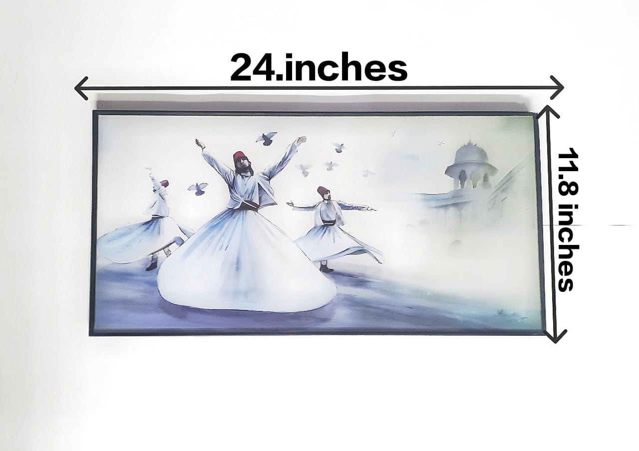 Three Sufi Men Dancing Wall Art