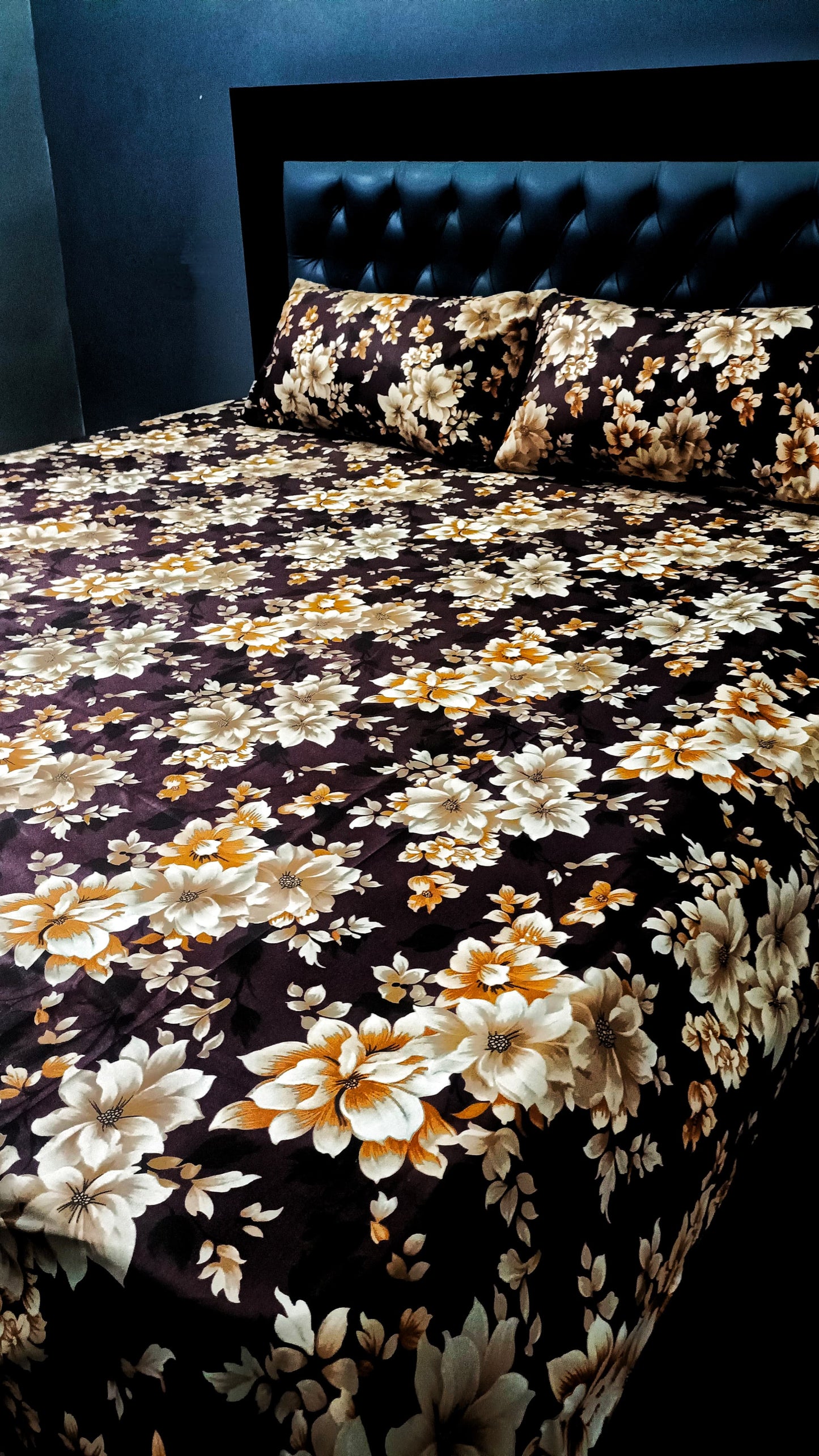 Pure Cotton Floral Bedsheet