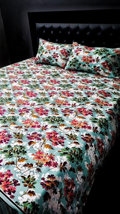 Pure Cotton Floral Bedsheet
