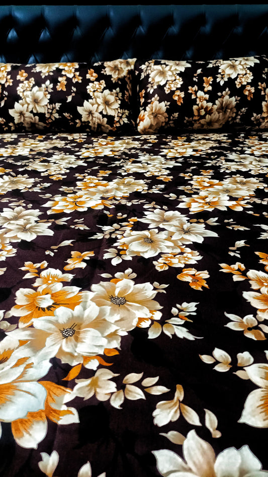 Pure Cotton Floral Bedsheet