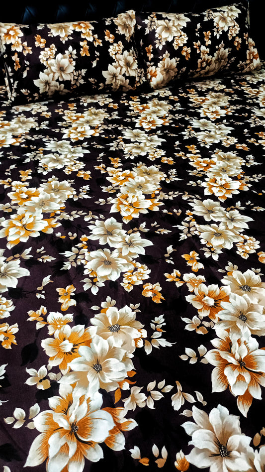 Pure Cotton Floral Bedsheet