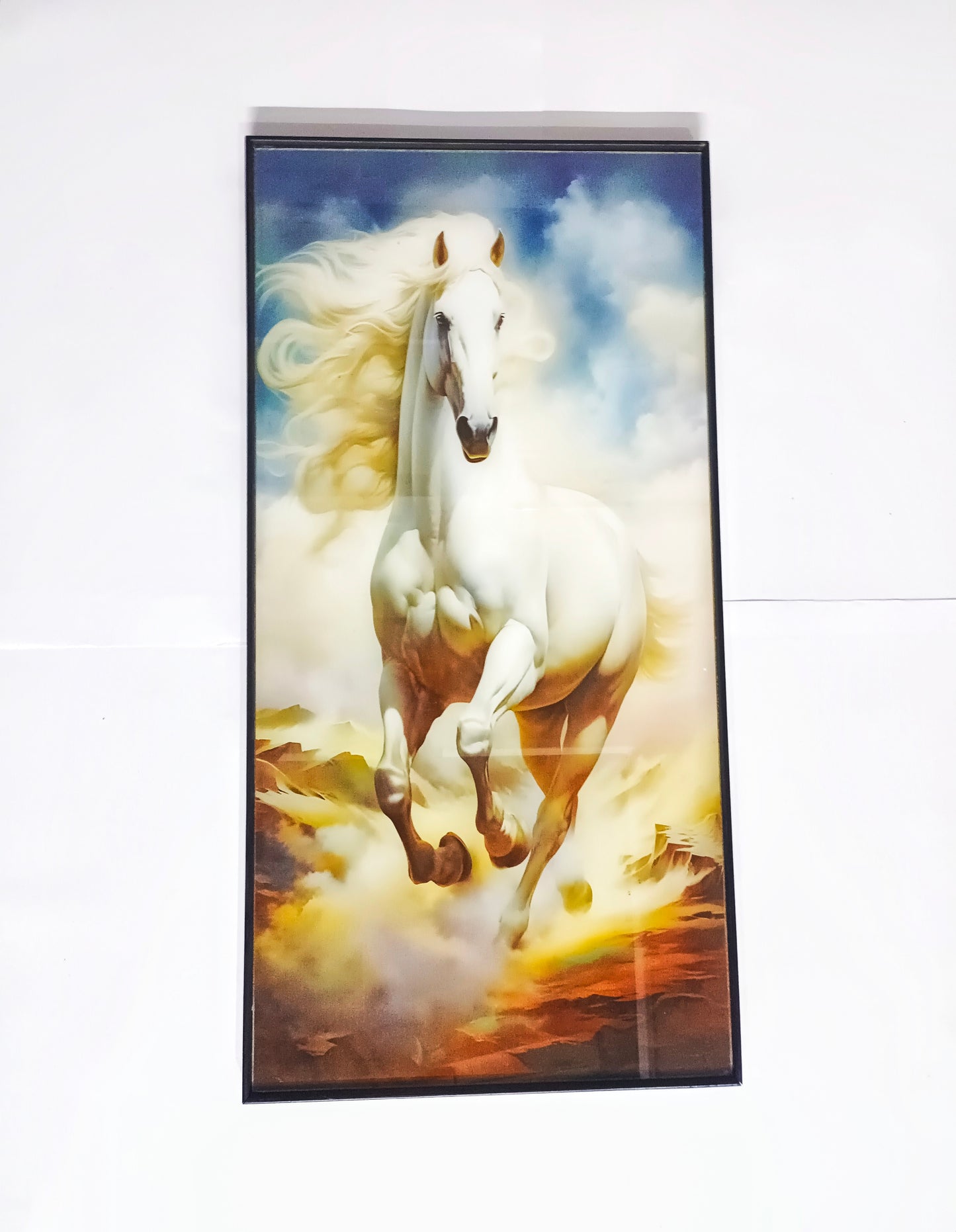 Horse Running in Desert Mountains